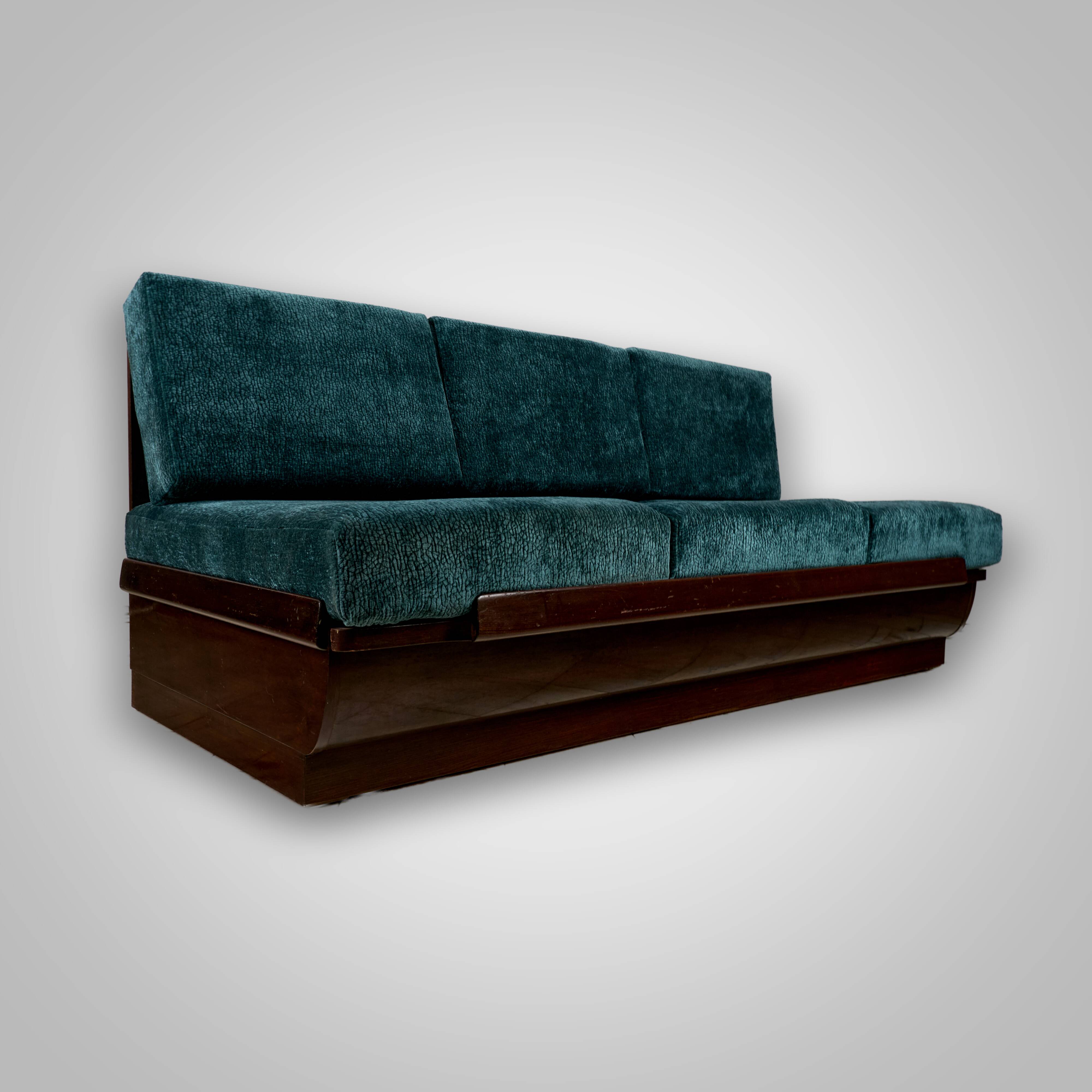 Art Déco sofabed by Jindřich Halabala for UP Závody, 1950s, Czechoslovakia