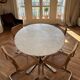 Table ovale en marbre vintage
