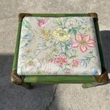 Rattan and green wicker dressing table