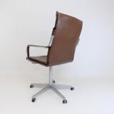Rudolf Glatzel Leather Office Chair, Knoll