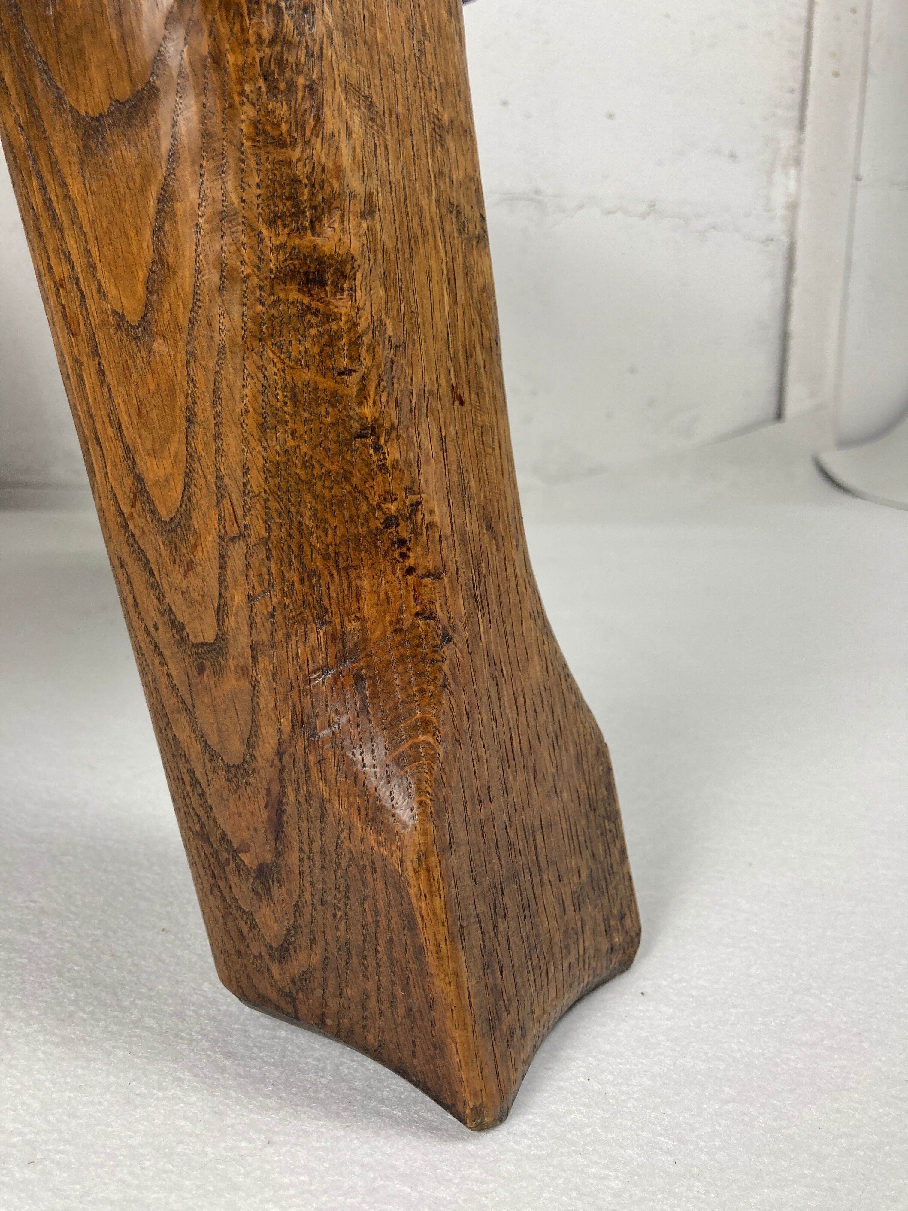 Brutalist coffee table with tapered legs, dutch 1960s