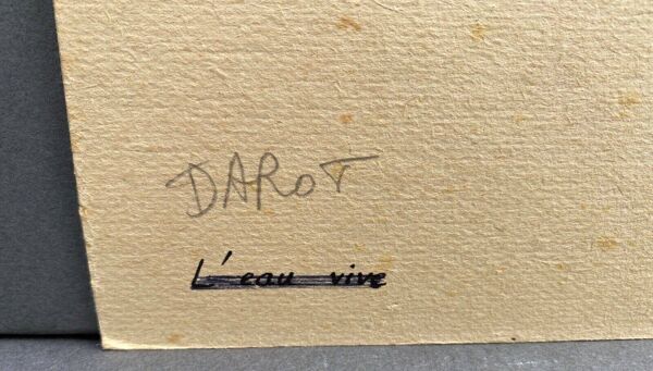 Photo argentique Bernard Darot L'Eau Vive Photo Club Nantais XXe