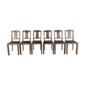 Set of 6 art deco style bistro chairs