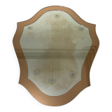 Double mirrors stacked baroque design, France 1970