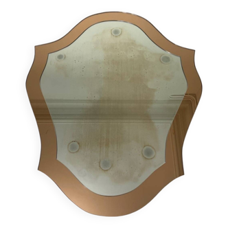 Double mirrors stacked baroque design, France 1970
