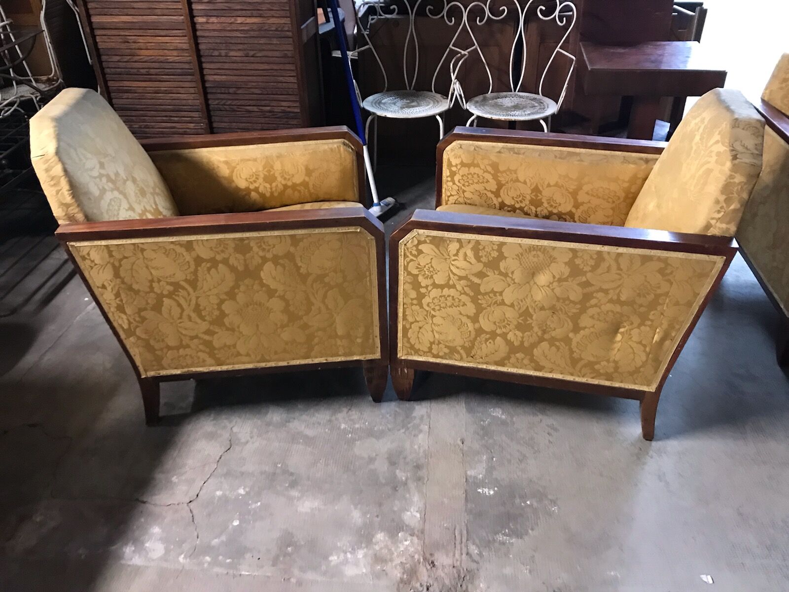 Pair of art deco armchairs