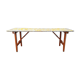 Folding brewery table