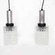 Suspension mid-century tube verre