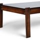 Percival Lafer coffee table in exotic wood and smoked glass – Brazil, 1970