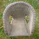 Fauteuil enfant corbeille en rotin