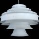 Large Scandinavian pendant light, 70s