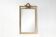 Miroir français de style Louis Philippe avec cadre doré et crème