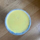 Saint Clément ceramic vase from the 50s, black and yellow