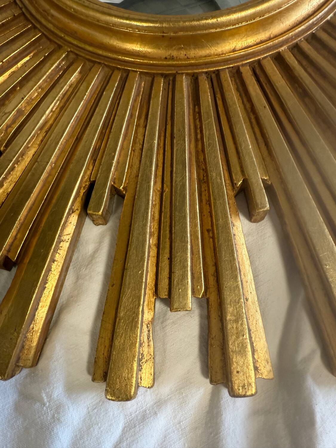 Golden sun mirror
