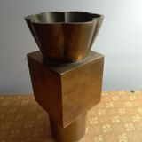 Post-modern bronze vase 80s