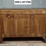 Buffet style Renaissance in mahogany with marble top – 19th century
