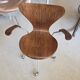 Chaise de bureau en palissandre 3217 d'Arne Jacobsen, Fritz Hansen.