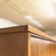 Wardrobe 1970 teak 4 doors half wardrobe half shelf 182 cm