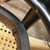 50/60 curved wooden cane armchair