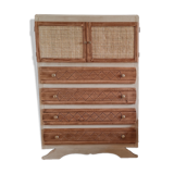 Vintage linen chest of drawers