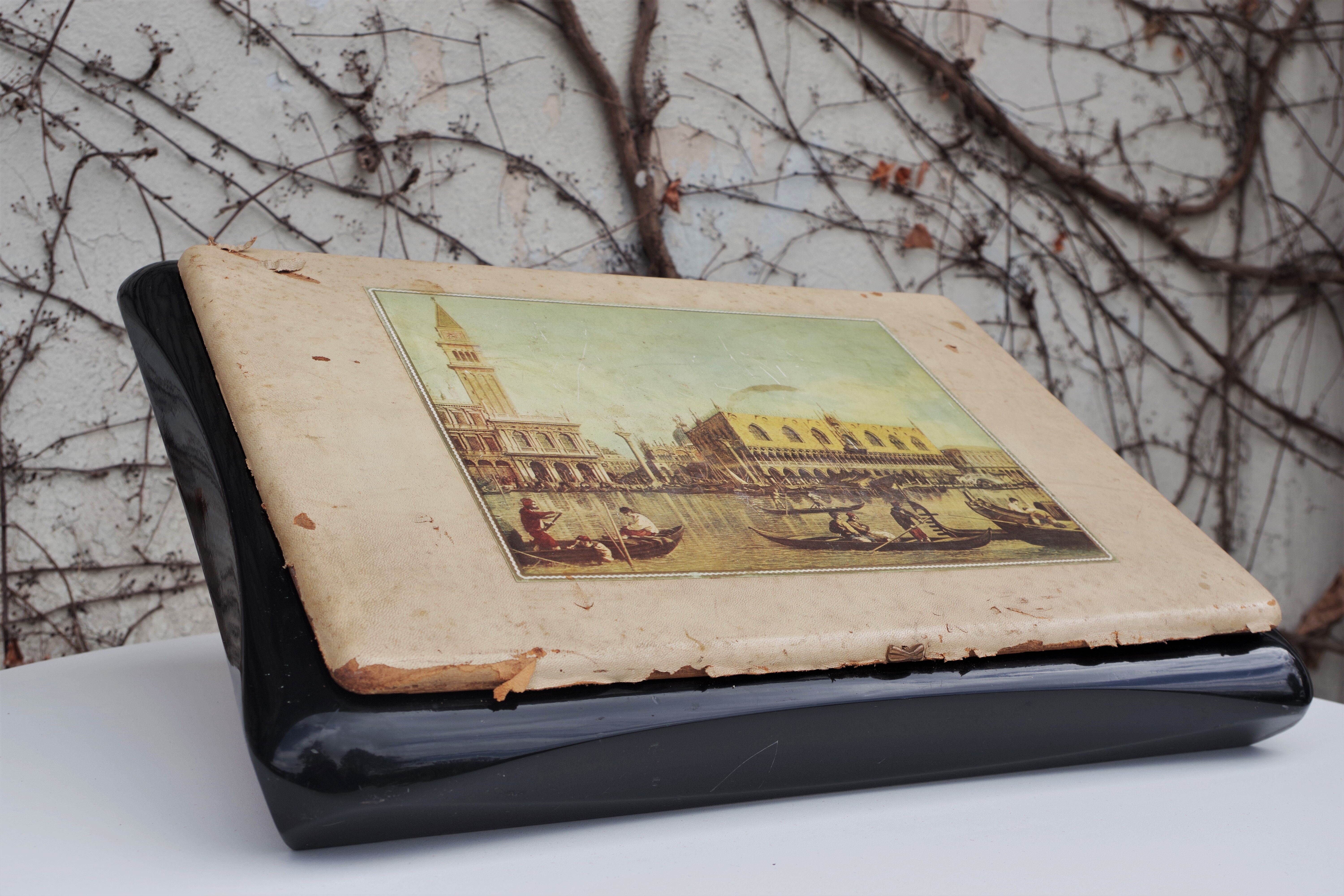 Boîte de Jeu avec Roulette Représentant la Ville de Venise, 1960s