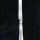 6 dessert knives blade and handle in sterling silver