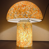 Orange mushroom lamp from Peill and Putzler, 1970s
