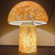 Orange mushroom lamp from Peill and Putzler, 1970s