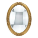 Miroir ovale style Louis XV doré miroir biseauté