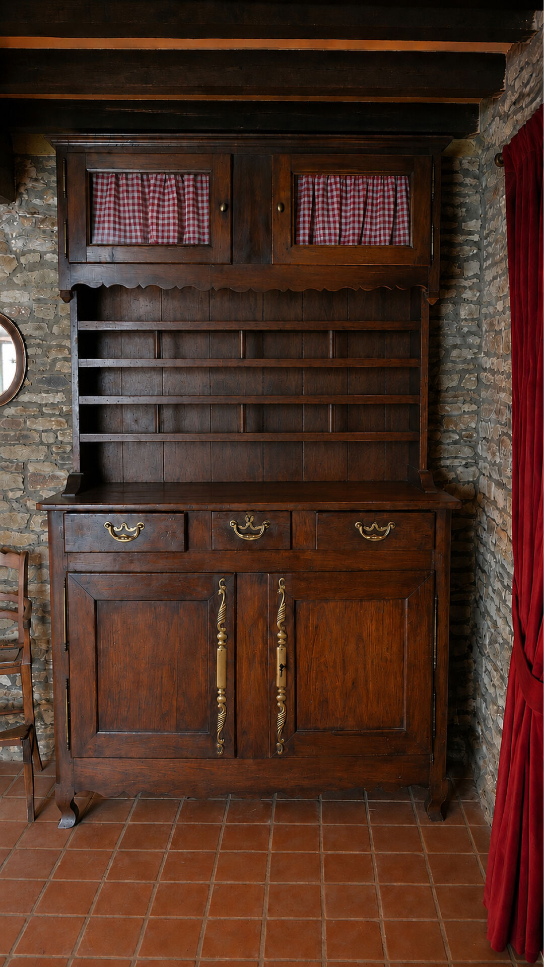 Buffet, vaisselier normand ancien en chêne – XIXe siècle
