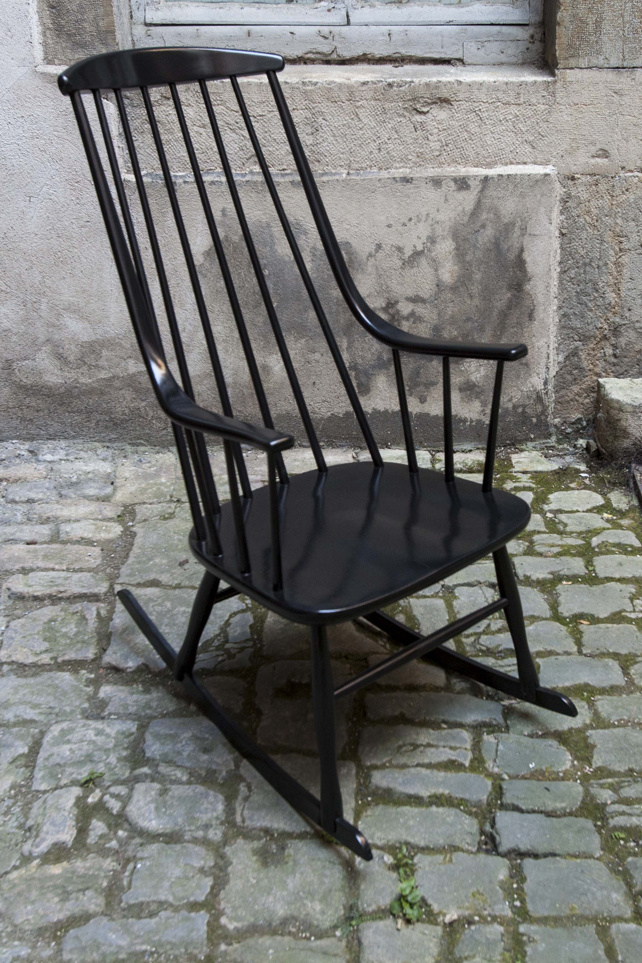 Scandinavian rocking chair by Lena Larsson for Nesto, 1958
