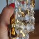 Pair of vintage Presiosa crystal wall lights