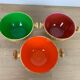 3 bowls Vallauris Grandjean Jourdan, ceramic wood effect 60