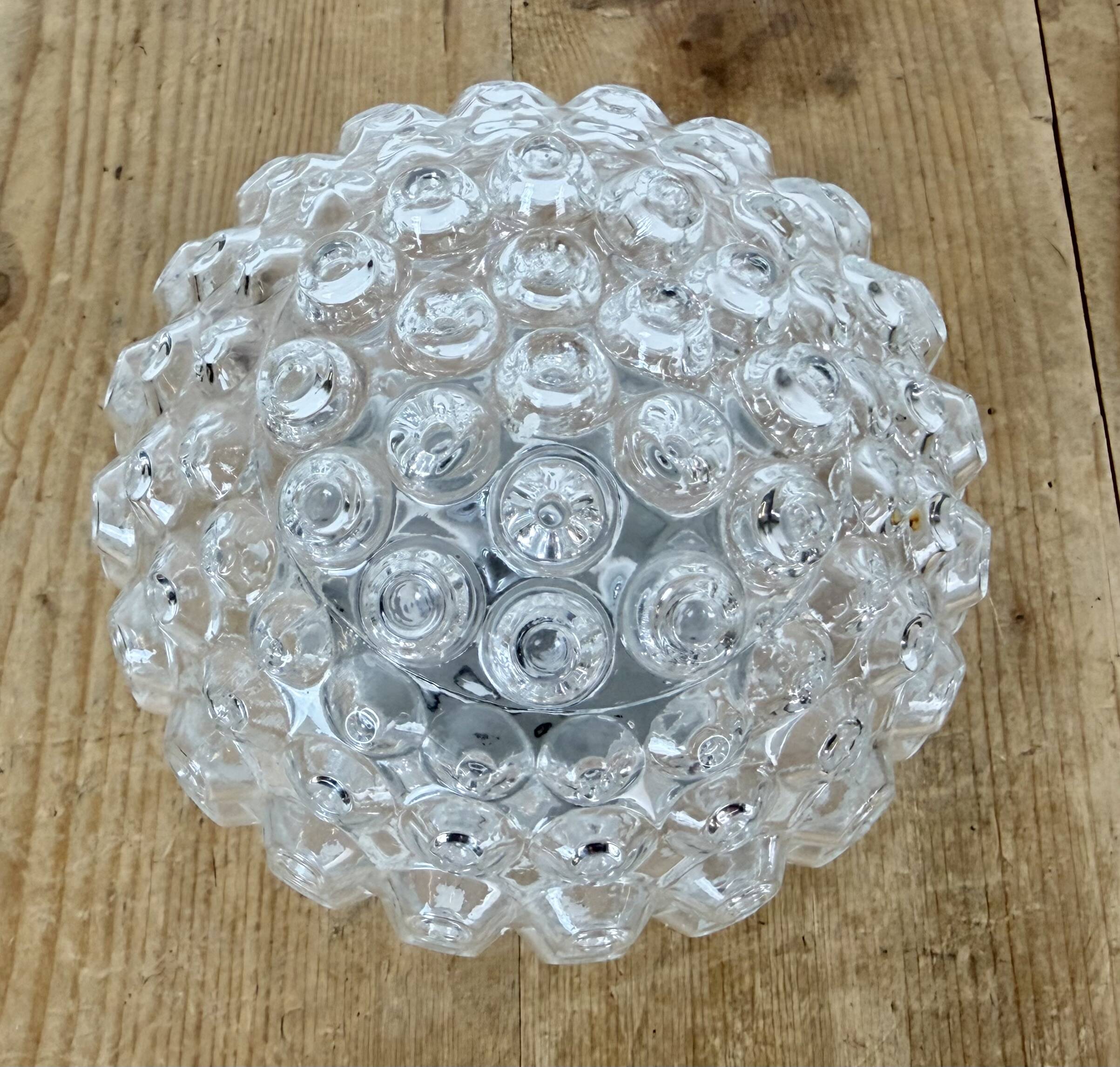 Vintage White Porcelain Ceiling Light, 1970s
