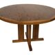 Table à manger ovale en pin, années 1970
