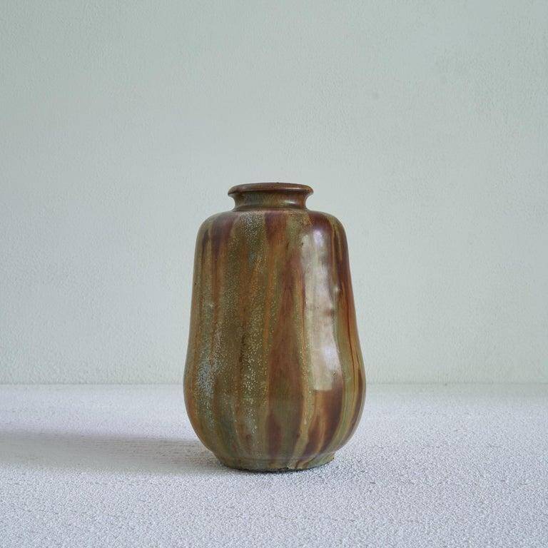Salt-glazed stoneware vase by Willy Biron, 1950s.