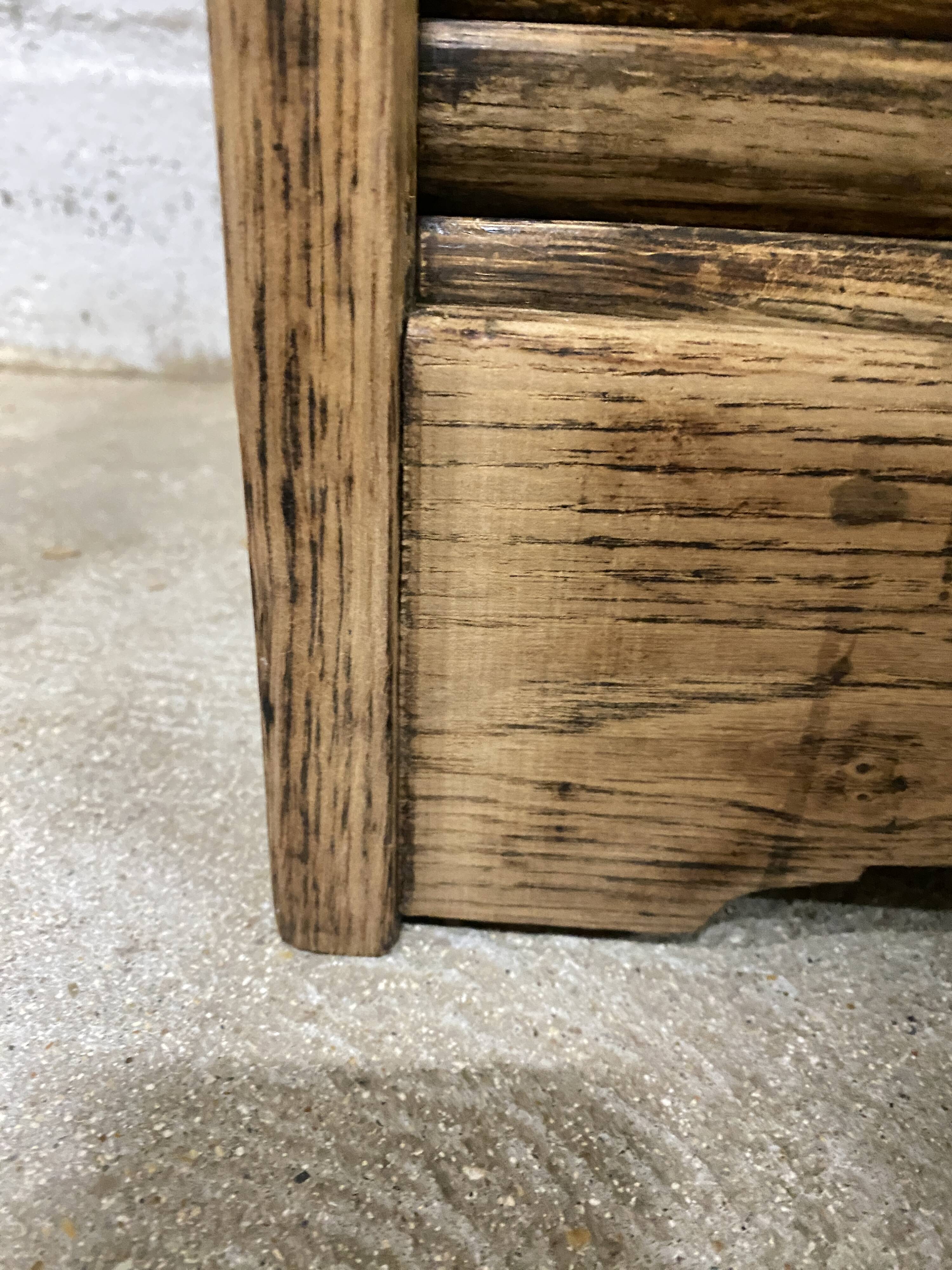 Refurbished oak roll-top filing cabinet