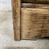 Refurbished oak roll-top filing cabinet