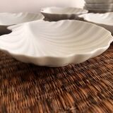 Set of 9 shell-shaped bowls