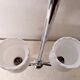 Vintage opaline lampshade chrome duck 2-arm chandelier