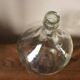 Clear glass demijohn carboy