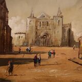 Italian landscape painting from 20th century