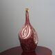 Mid-century bordeaux ceramic office lamps 60s