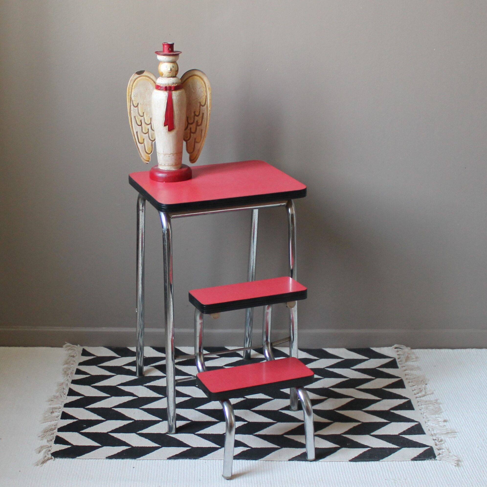 Vintage step stool formica