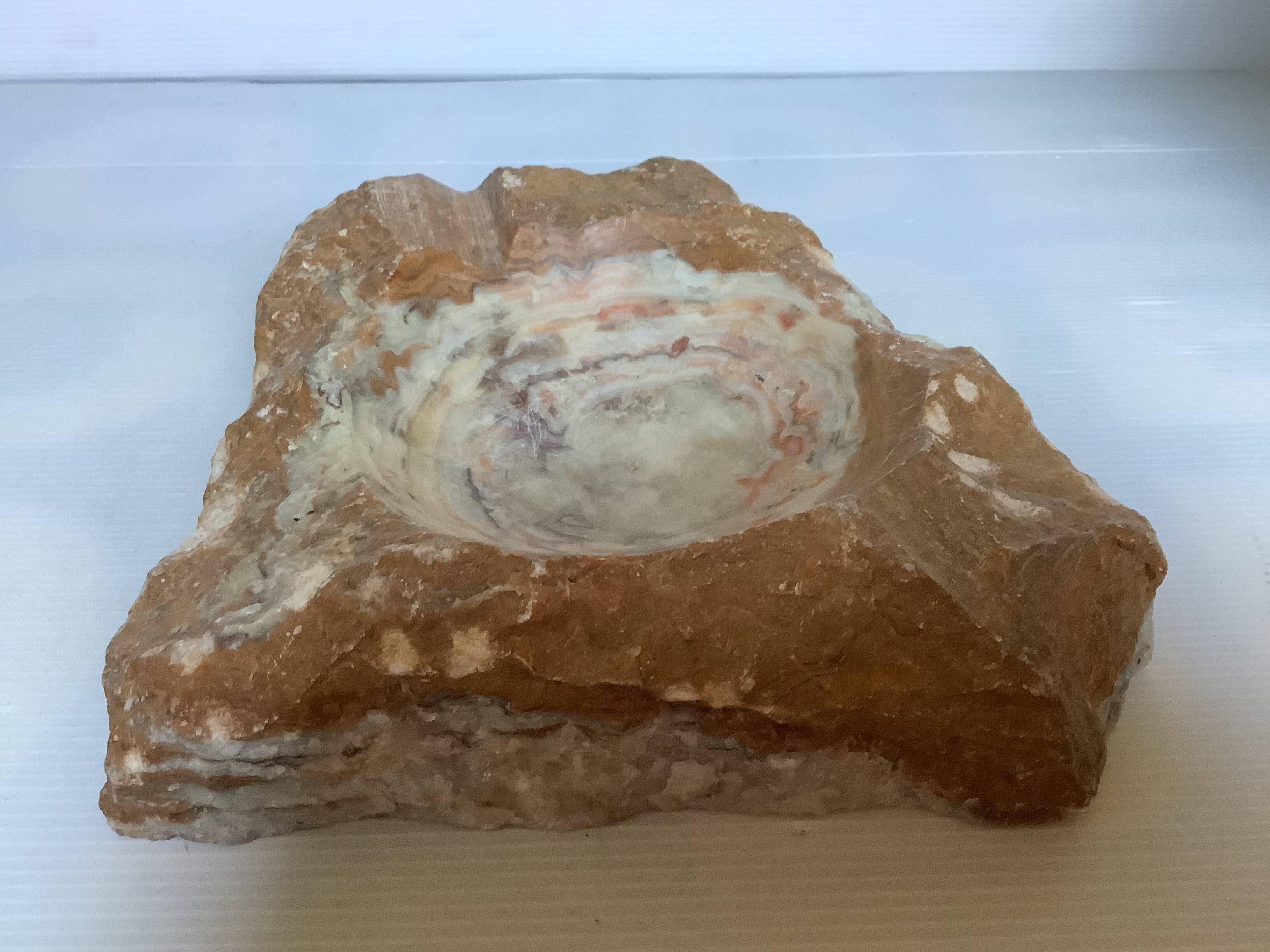 Large natural stone ashtray/trinket tray