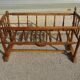 Antique solid walnut cradle