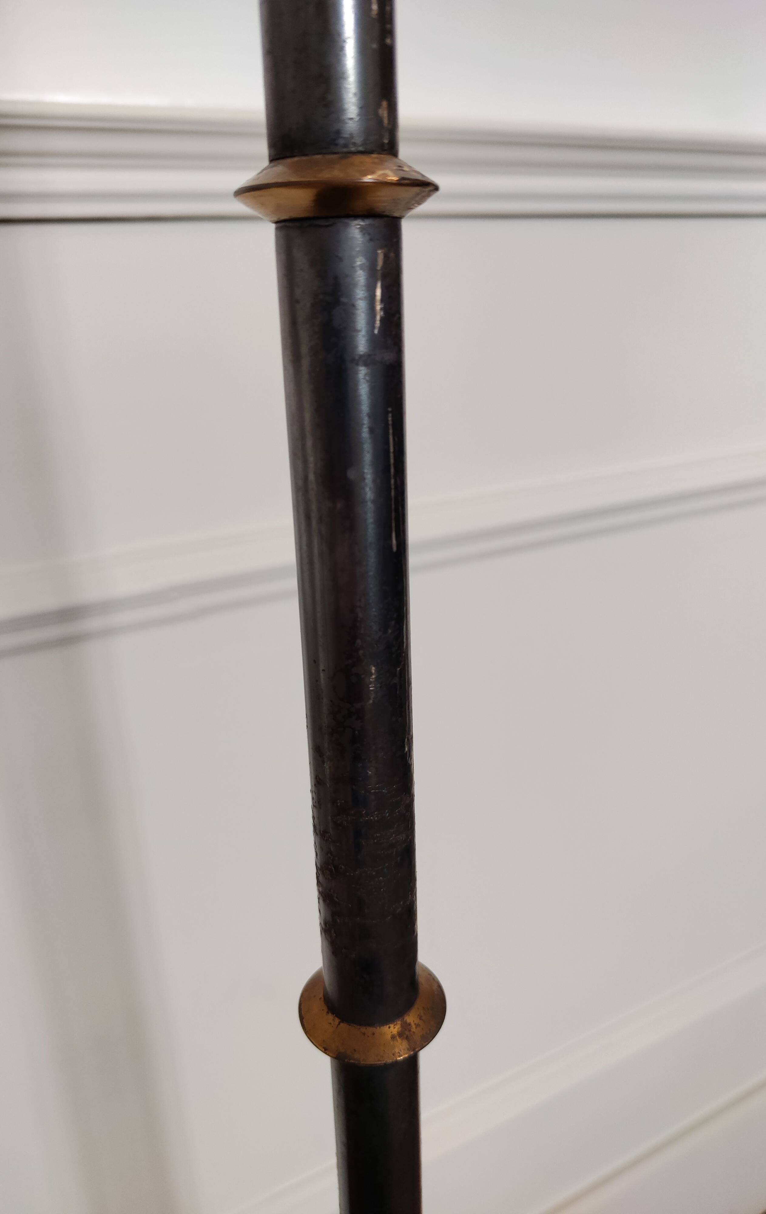 Adjustable floor lamp by Gilles Sermadiras, France, 1950s