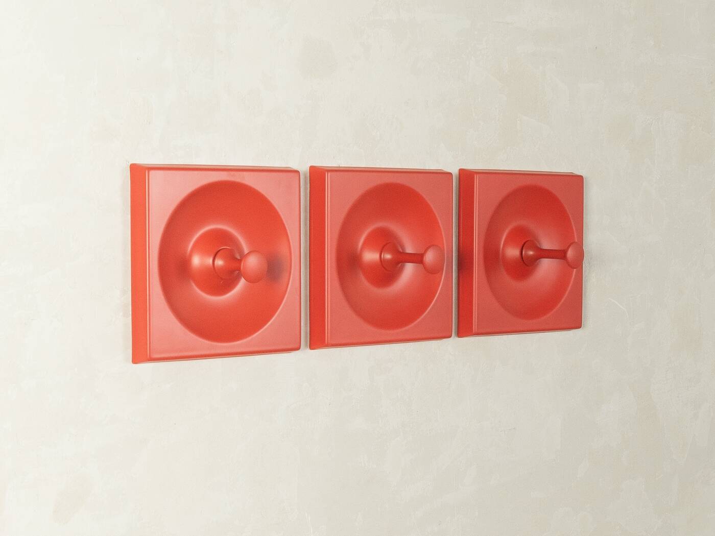 Schönbuch | Jürgen Lange – Space Age wall-mounted coat rack set, 1970s