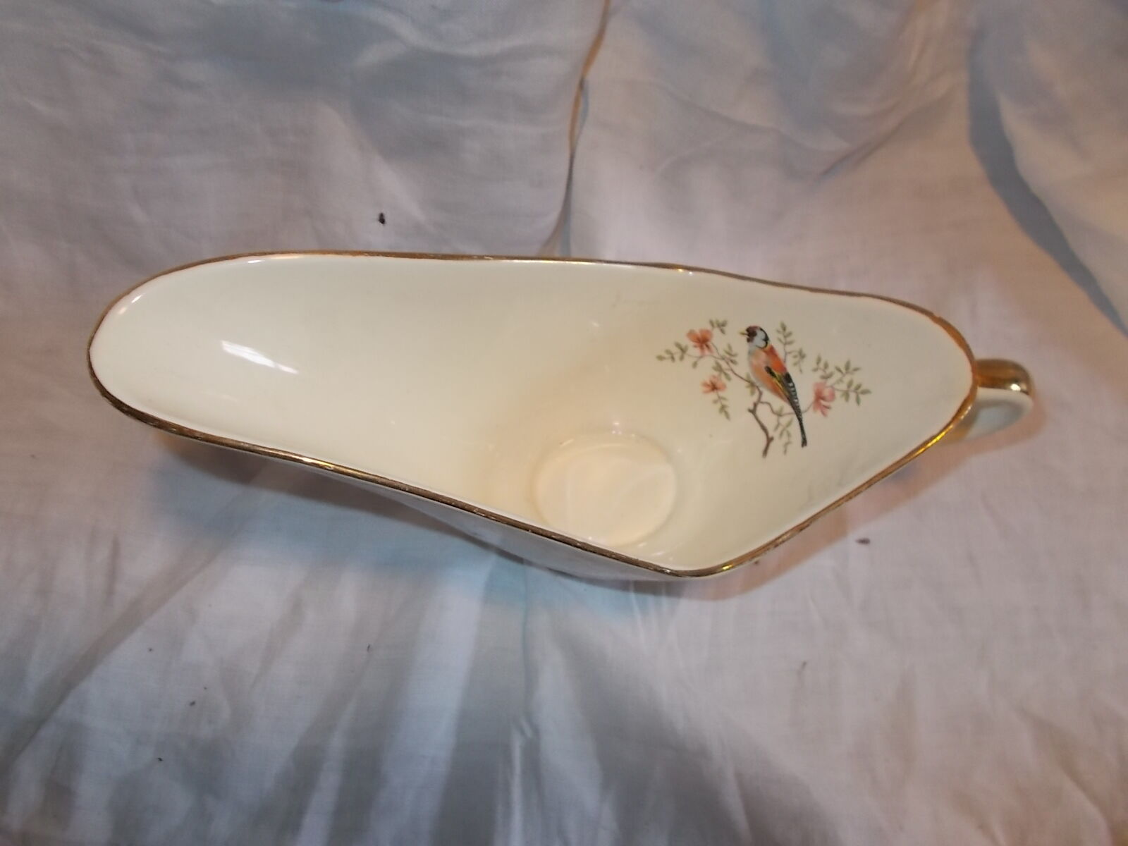 Salins sauce boat, lotus model.