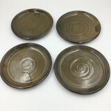 Set of 4 Ben-Ahin ceramic plates